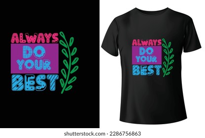 Typographic T-shirt Design - T-shirt Design For Print Eps Vector