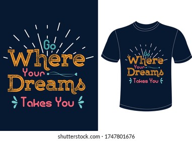 Typographic t-Shirt Design, Vector graphic, poster or t-shirt.