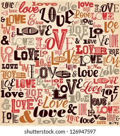 Typographic Valentines Day Design