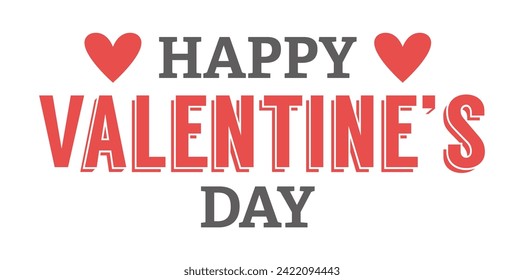 Typographic Valentine's Day Labels art