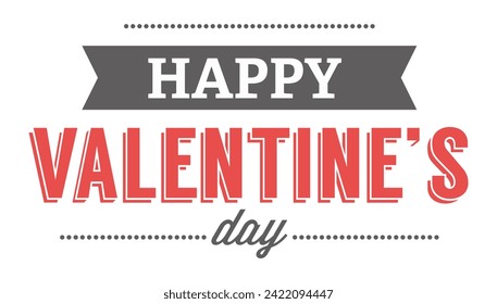 Typographic Valentine's Day Labels art