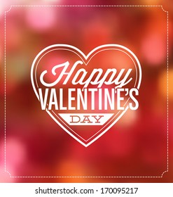 Typographic Valentines Greeting Card