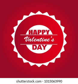 Typographic Valentines Label Design.