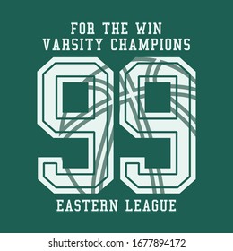 typographic vector illustration of basketball theme. t shirt graphic