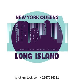  Typographic vector illustration of new york theme.. T shirt graphics. Print