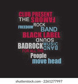 Typographic Vector illustration with slogan texts, for t-shirt prints and other uses.