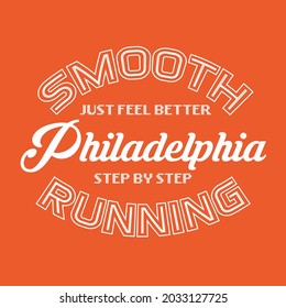 Typografische Vektorgrafik von Sport Run Theme.