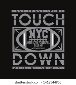 TYpographic vector illustration of sport theme