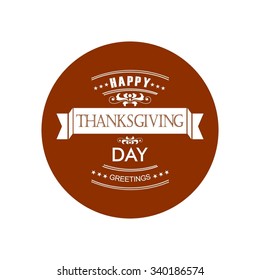 Typographic Vintage label Thanksgiving Design Set.  Beautiful Happy Thanksgiving Day Typographic Poster Design template. Vector illustration EPS 10