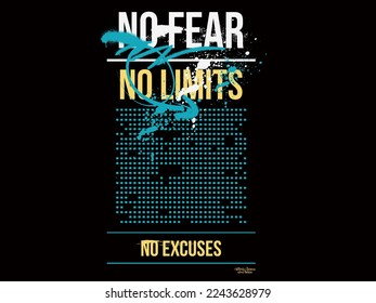 typographical background about street wear with grunge vintage for t shirtr, Design In Black Background. 