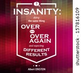 Typographical Background Illustration with quote of Albert EINSTEIN