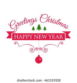 Typographical poster for Merry Christmas