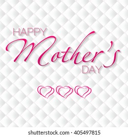 Typographical vector background. Happy Mothers's Day. Illustration