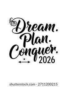 Tipografía 2026 Diseño de camisetas. Uso para camisas, tazas, pegatinas y tarjetas.