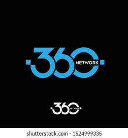 typography of 360 logo inspiration