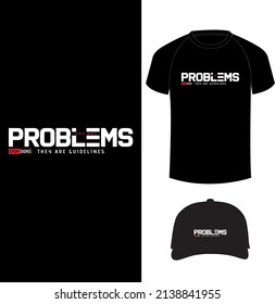 Diseño de camisetas abstractas de tipografía con mofa de camiseta y gorra