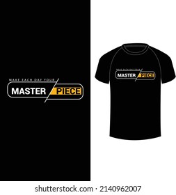 Typography Abstract t-shirt design with t-shirt mockup