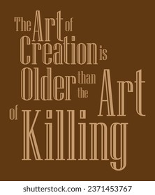 Typography in Adobe Illustrator, "The art of creation."