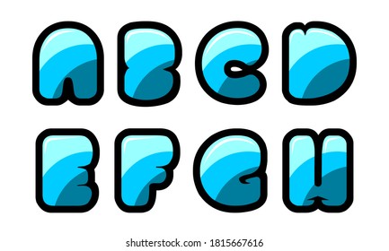 a typography alphabet font with a predominance of blue will really help to give a positive and fresh feel.