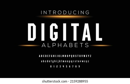 Typography alphabet. Font set a to z. Modern design vector illustration.