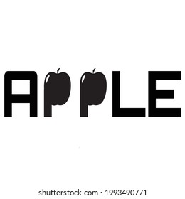 Typography APPLE logo for your besiness