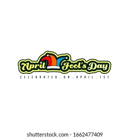 Typography for April Fool's Day vector Illustration, template design
