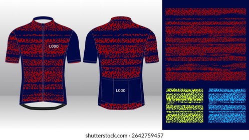 Typography Art Cycling Jersey Sublimation Printing