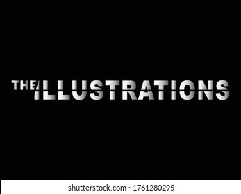 Tipografía, trabajo artístico, ilustración, tipografía vectorial
