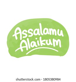 Typography of Assalamu Alaikum, in english is translated : Peace Upon of You