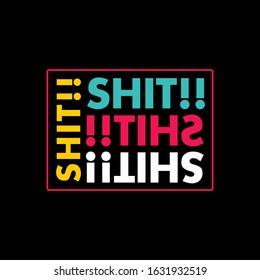 Typography Background About fighting yourself. modern typographic style.