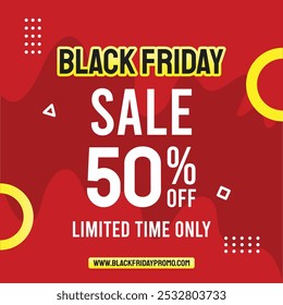 Banner de tipografia para Black Friday.