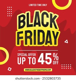 Typography banner for Black Friday.