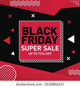 Typography banner for Black Friday sale banner