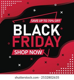 Typography banner for Black Friday sale banner