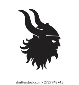 Tipografia baseada logotipo viking com forte guerreiro sentir