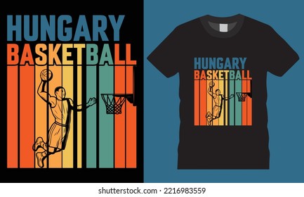 Typography Basketball Vector illustration creative t-shirt design vector. Hungry Basketball . Typography tshirt design. Typography apparel. Print template for t-shirt. Typography template for t shirt.