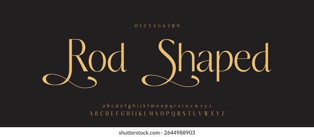 Typography beauty fashion elegant minimalist serif italic fonts decorative wedding vintage retro logos. Minimal luxury font alphabet logo. Vector illustration