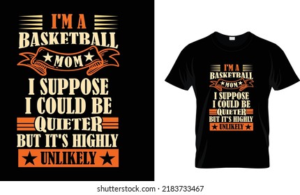 
typography best basketball t shirt design