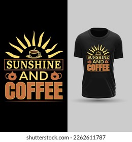 Typography black coffee vector t shirt design