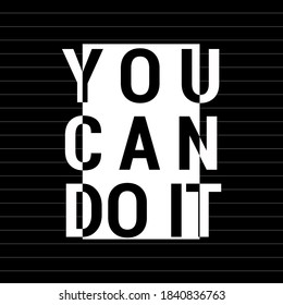 typography black and white for tshirt. You can do it text