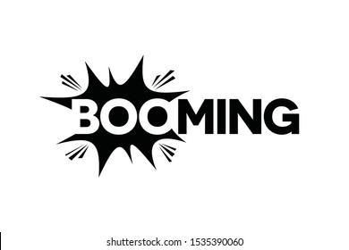 typography of booming ready to use