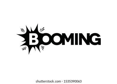 typography of booming ready to use