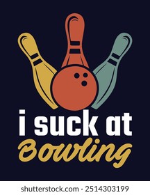 typography Bowling T-shirt Design bundle 