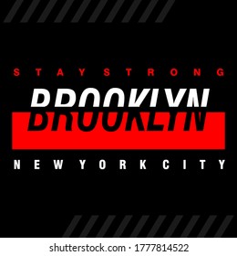 Typography  Brooklyn tee shirt graphics, vectors
