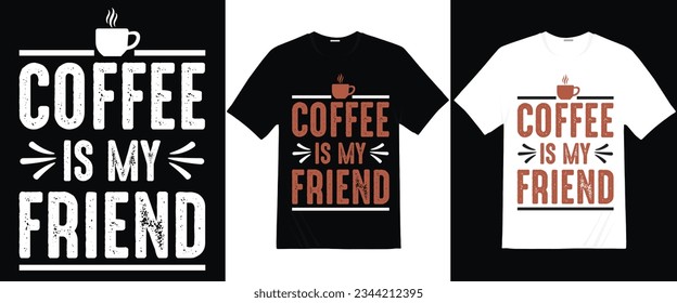 Typography calligraphy hand-drawn lettering coffee quotes t shirt design
