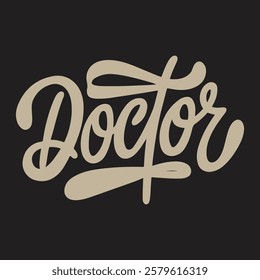 A typography, calligraphy text design.