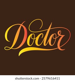 A typography, calligraphy text design.