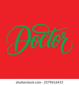 A typography, calligraphy text design.