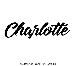 163 Charlotte name graphic Images, Stock Photos & Vectors | Shutterstock