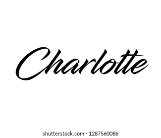 163 Charlotte name graphic Images, Stock Photos & Vectors | Shutterstock